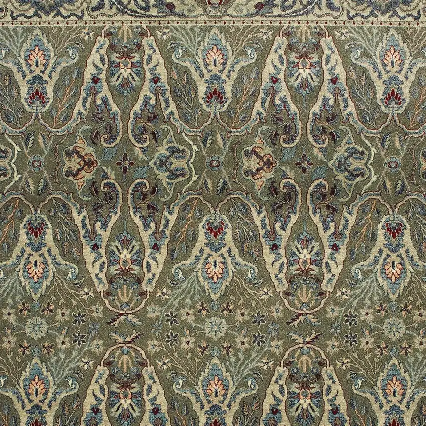 Brown And Ivory Floral Area Rug Photo 4