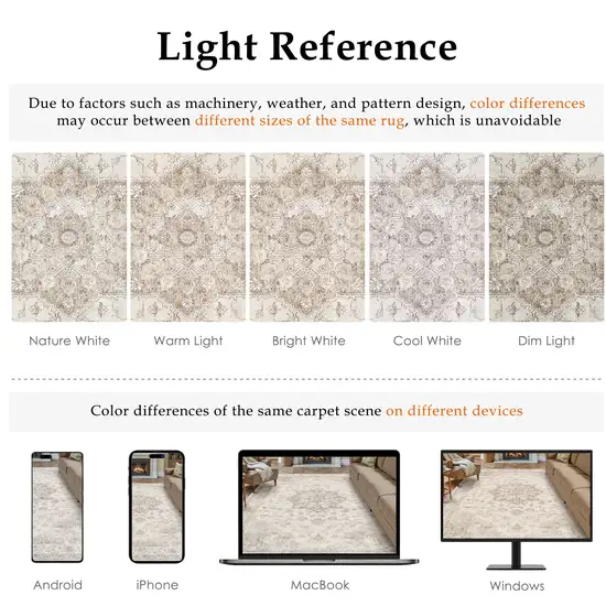 Brown And Ivory Floral Washable Area Rug Photo 8