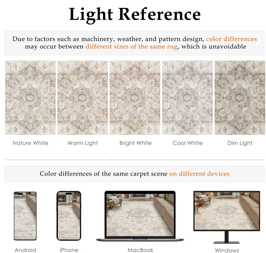 Brown And Ivory Floral Washable Area Rug Photo 8