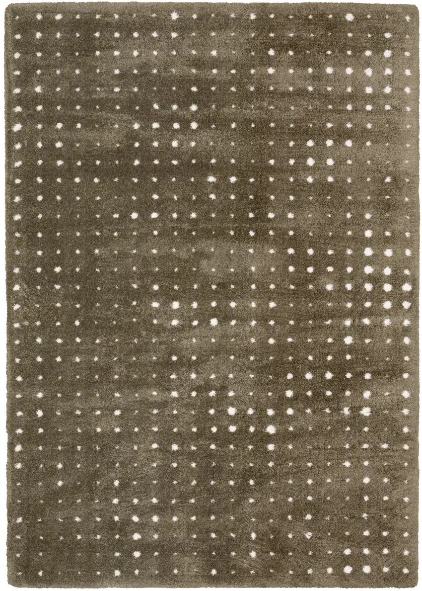 Brown And Ivory Geometric Area Rug Photo 2
