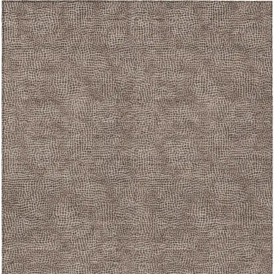 Brown And Ivory Geometric Washable Indoor Outdoor Area Rug Photo 6