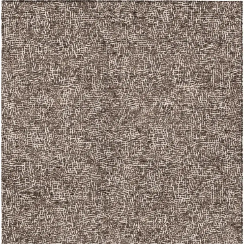 Brown And Ivory Geometric Washable Indoor Outdoor Area Rug Photo 6