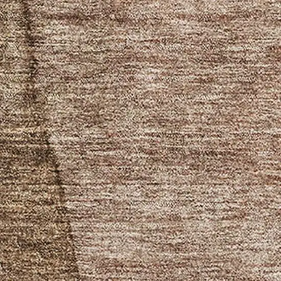 Brown And Ivory Ombre Washable Area Rug With UV Protection Photo 9