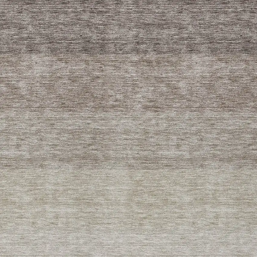 Brown And Ivory Ombre Washable Indoor Outdoor Area Rug Photo 5