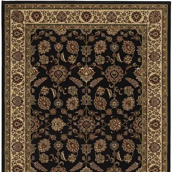 Brown And Ivory Oriental Area Rug Photo 4