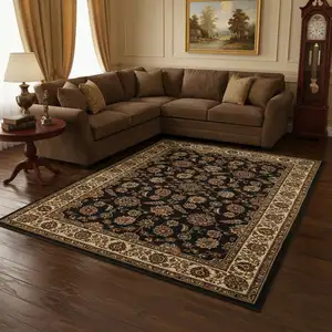 Photo of Brown And Ivory Oriental Area Rug