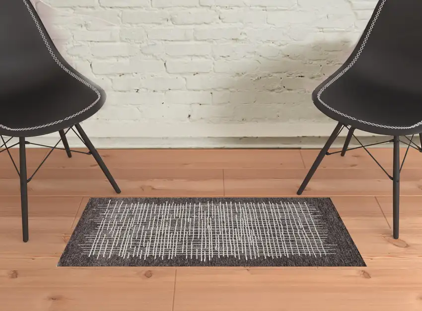 Brown And Ivory Wool Plaid Tufted Handmade Stain Resistant Area Rug Photo 2
