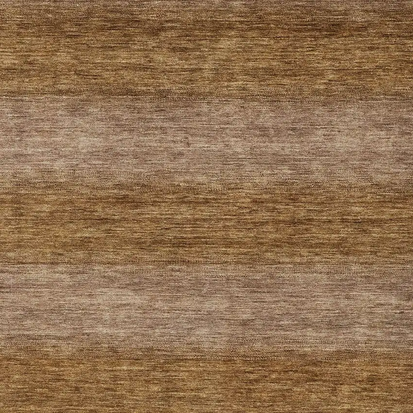 Brown And Khaki Striped Washable Indoor Outdoor Area Rug Photo 4