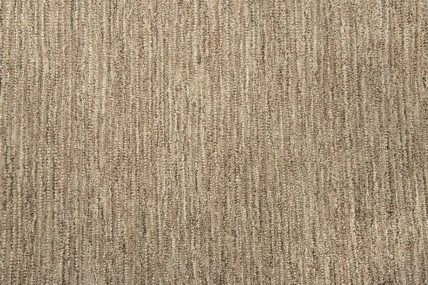 Brown And Natural Wool Hand Tufted Area Rug Photo 3