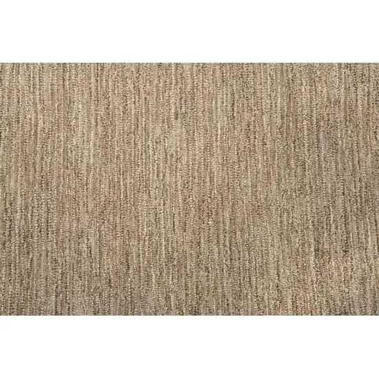 Brown And Natural Wool Hand Tufted Area Rug Photo 3