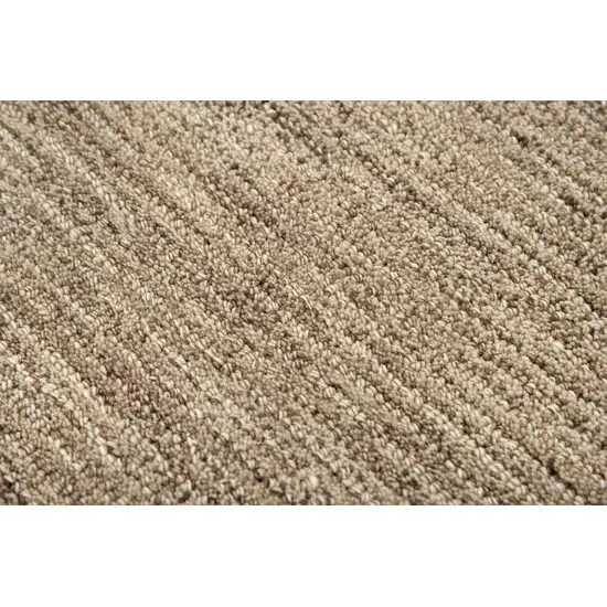 Brown And Natural Wool Hand Tufted Area Rug Photo 4