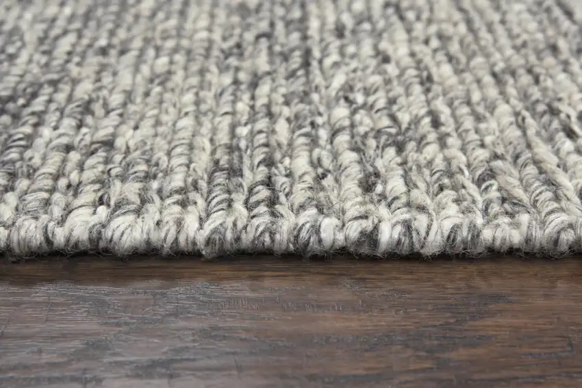 Brown And Natural Wool Hand Woven Area Rug Photo 5