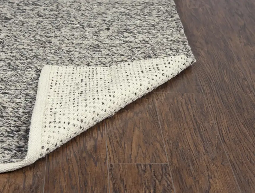 Brown And Natural Wool Hand Woven Area Rug Photo 6
