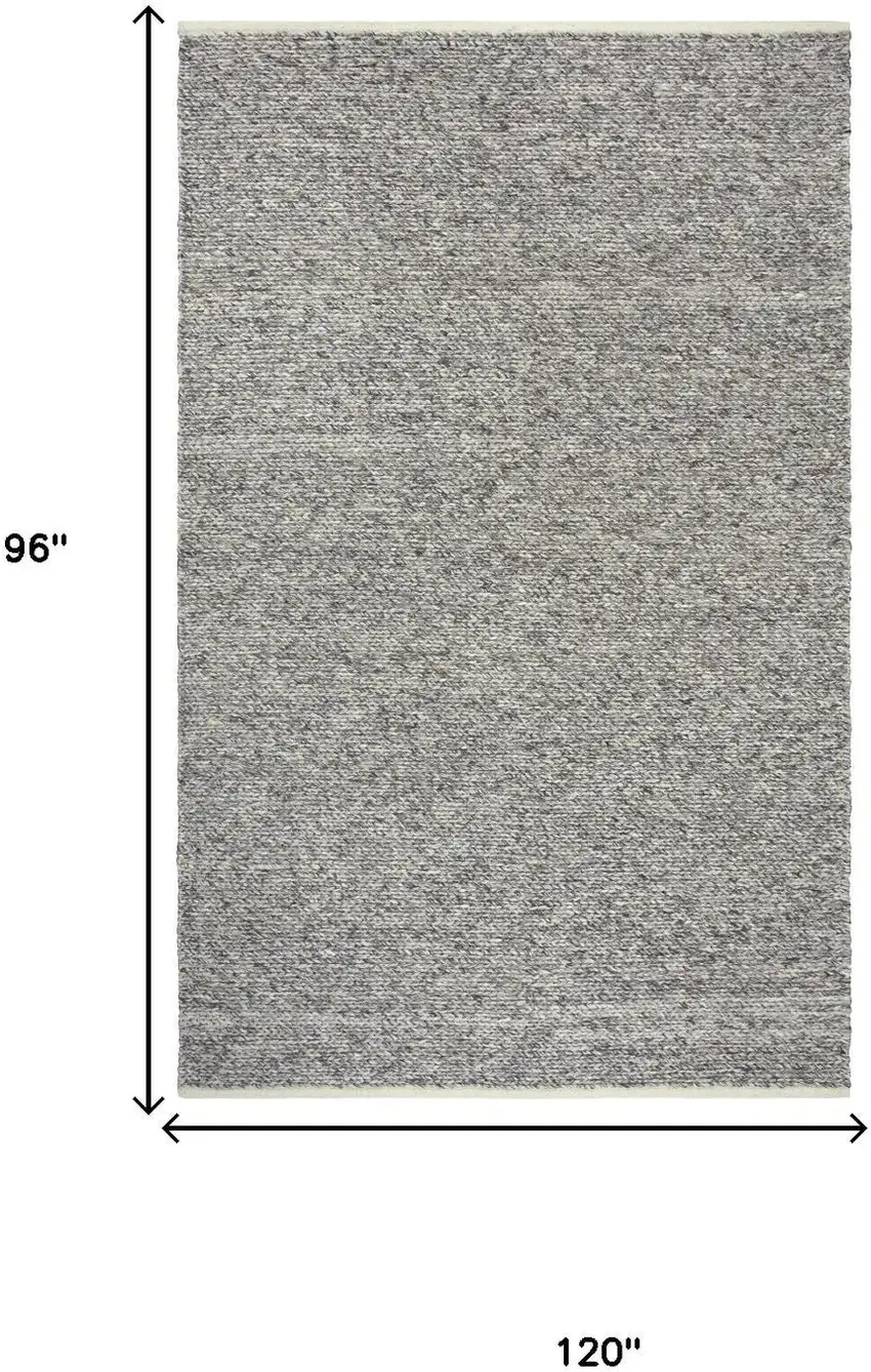 Brown And Natural Wool Hand Woven Area Rug Photo 7