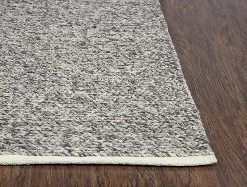 Brown And Natural Wool Hand Woven Area Rug Photo 2
