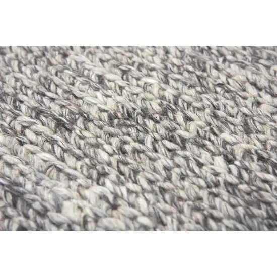 Brown And Natural Wool Hand Woven Area Rug Photo 3