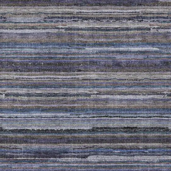 Brown And Plum Striped Washable Indoor Outdoor Area Rug Photo 3