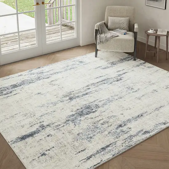 Brown And Red Floral Washable Area Rug Photo 1