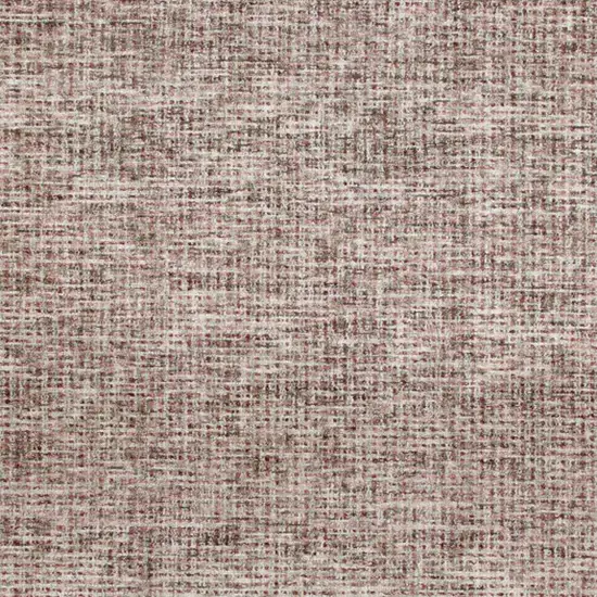 Brown And Red Wool Checkered Hand Tufted Square Rug Photo 4