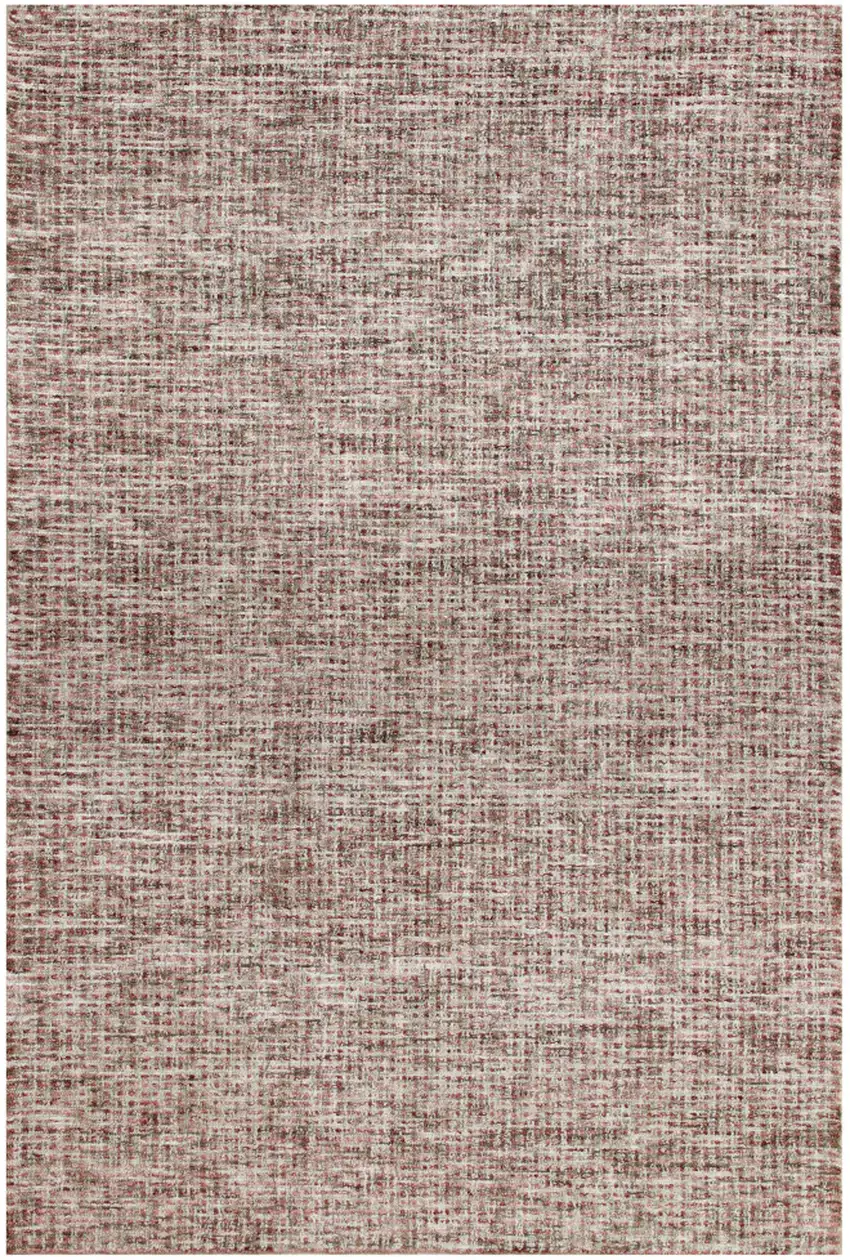 Brown And Red Wool Checkered Hand Tufted Square Rug Photo 2