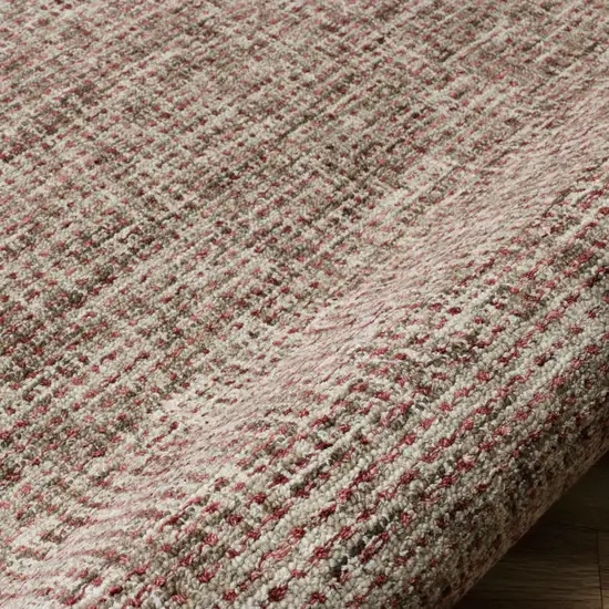 Brown And Red Wool Checkered Hand Tufted Square Rug Photo 9