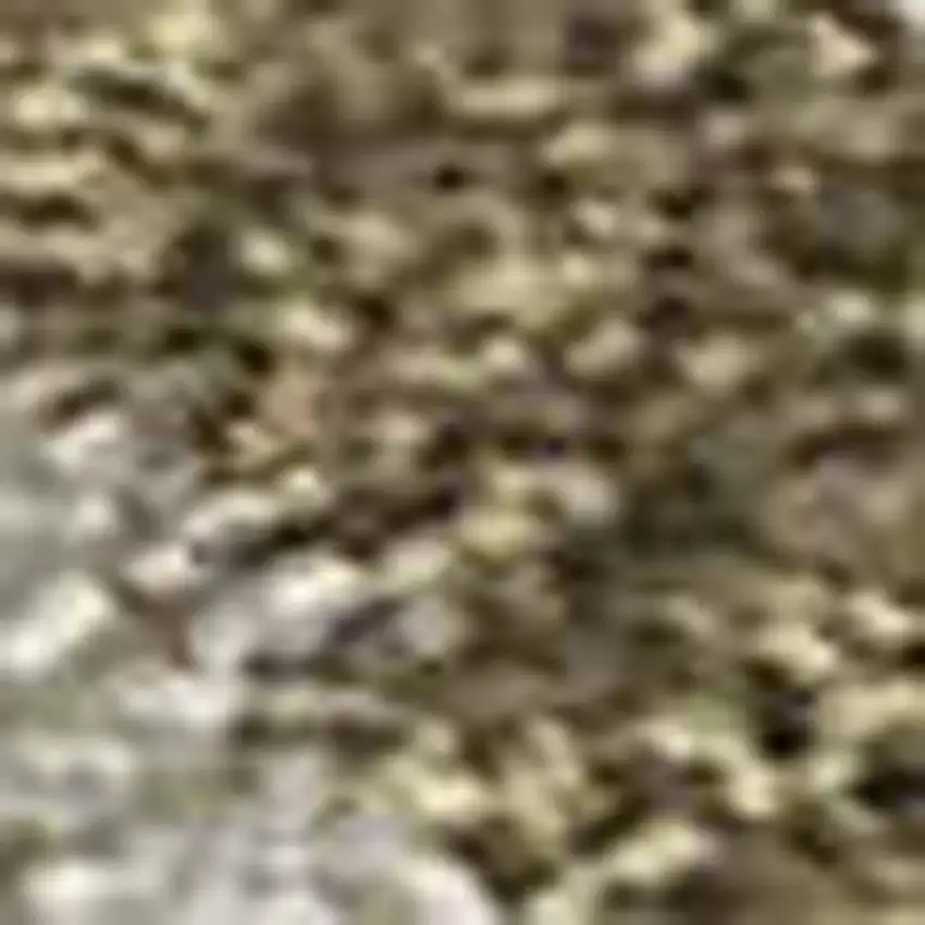 Brown And Sky Blue Abstract Washable Indoor Outdoor Area Rug Photo 1