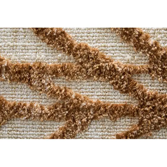 Brown And Tan Chevron Area Rug Photo 9
