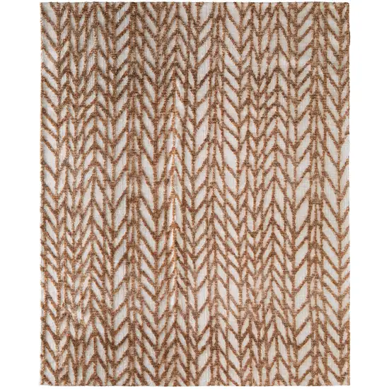 Brown And Tan Chevron Area Rug Photo 2