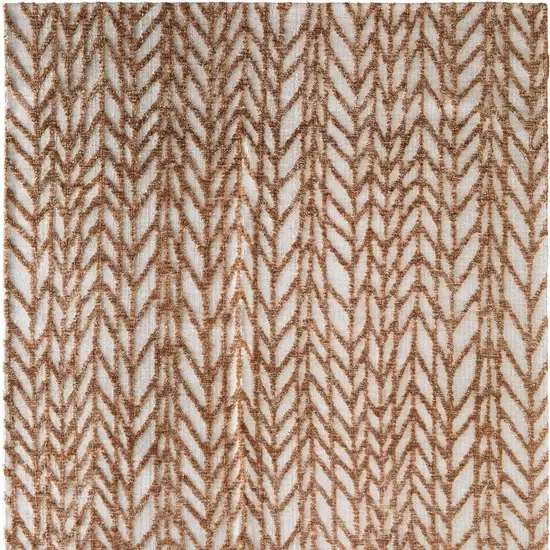 Brown And Tan Chevron Area Rug Photo 4
