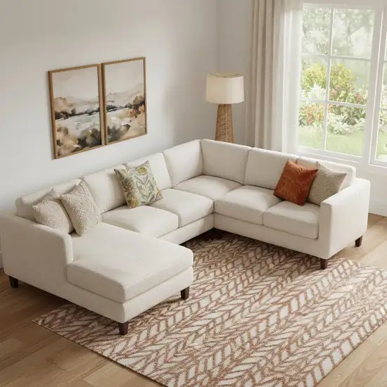 Brown And Tan Chevron Area Rug Photo 1