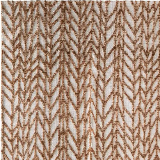 Brown And Tan Chevron Area Rug Photo 3
