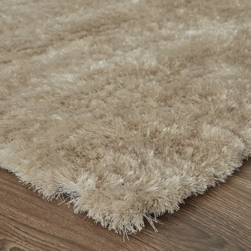 Brown And Tan Shag Hand Tufted Area Rug Photo 3