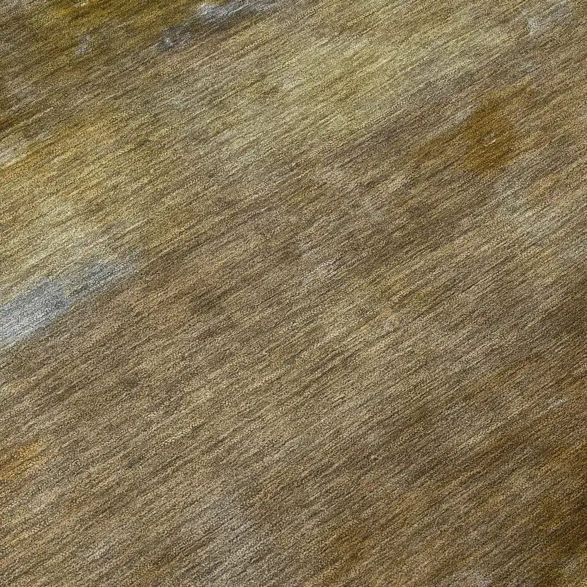 Brown And Taupe Abstract Washable Indoor Outdoor Area Rug Photo 7