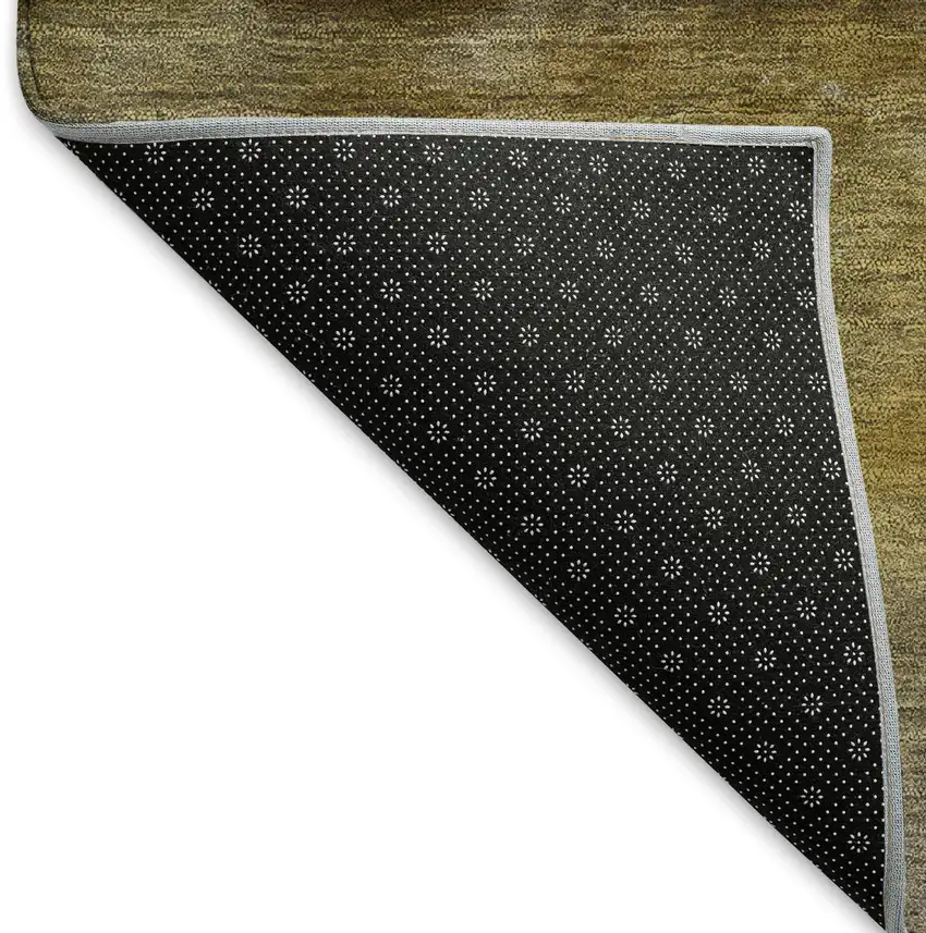 Brown And Taupe Abstract Washable Indoor Outdoor Area Rug Photo 6