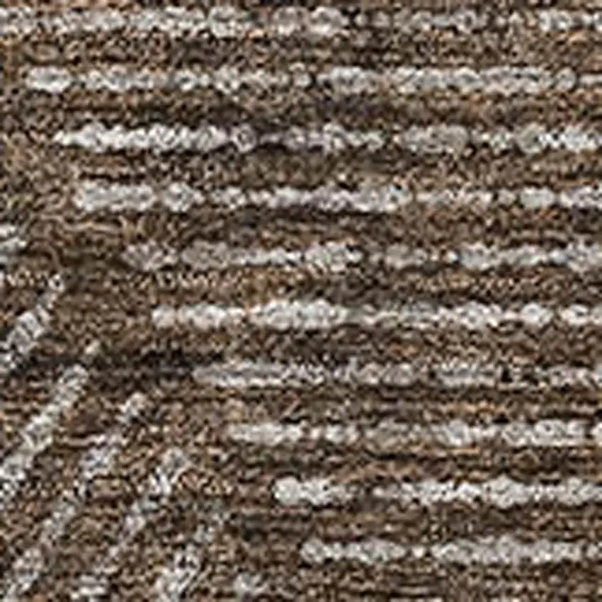 Brown And Taupe Geometric Washable Area Rug With UV Protection Photo 3