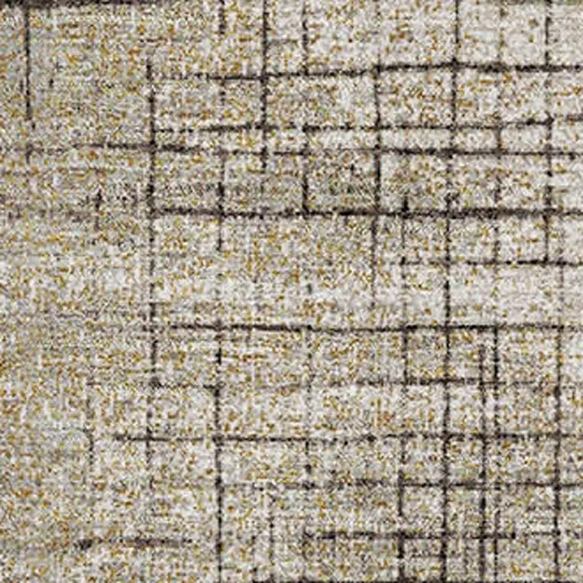 Brown And Taupe Geometric Washable Area Rug With UV Protection Photo 3