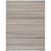 Photo of Brown And Taupe Wool Hand Woven Stain Resistant Area Rug
