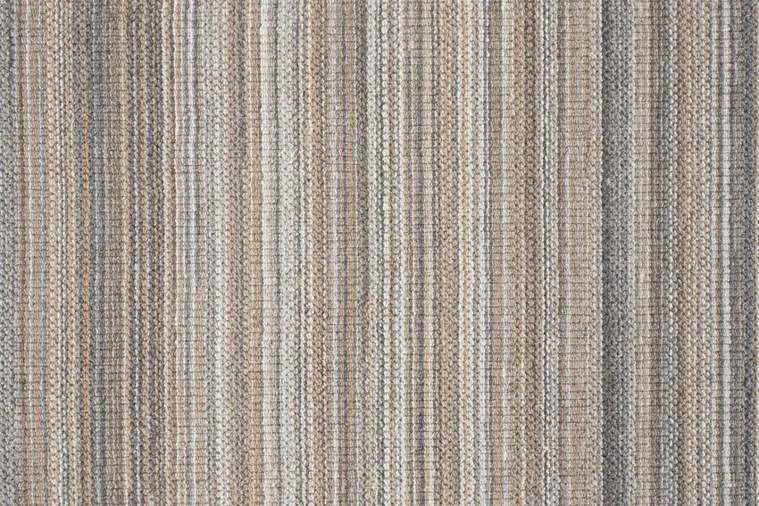 Brown And Taupe Wool Hand Woven Stain Resistant Area Rug Photo 8