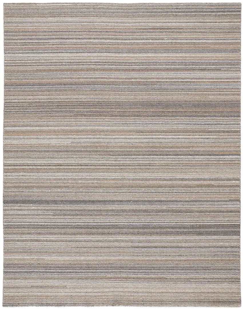 Brown And Taupe Wool Hand Woven Stain Resistant Area Rug Photo 1