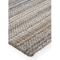 Photo of Brown And Taupe Wool Hand Woven Stain Resistant Area Rug