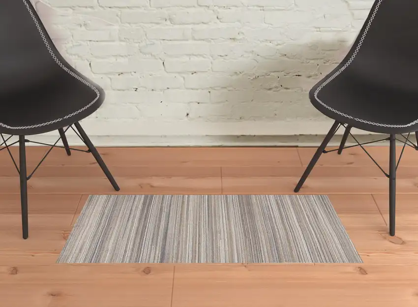 Brown And Taupe Wool Hand Woven Stain Resistant Area Rug Photo 2