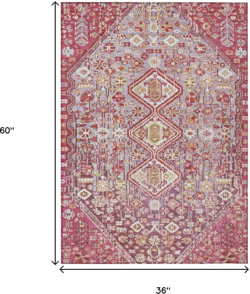 Brown And Wheat Aztec Washable Indoor Outdoor Area Rug Photo 9