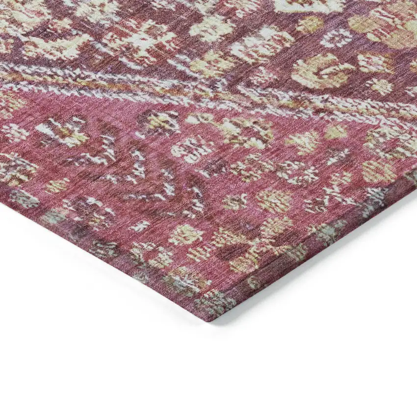 Brown And Wheat Aztec Washable Indoor Outdoor Area Rug Photo 9