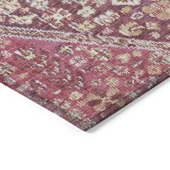 Brown And Wheat Aztec Washable Indoor Outdoor Area Rug Photo 9