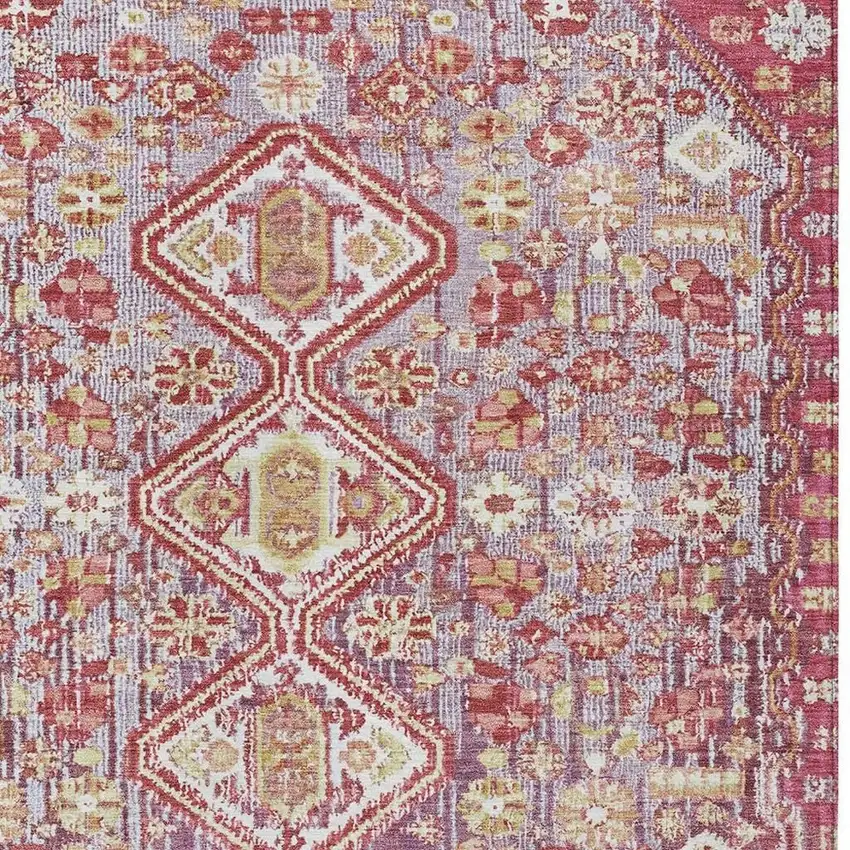 Brown And Wheat Aztec Washable Indoor Outdoor Area Rug Photo 3