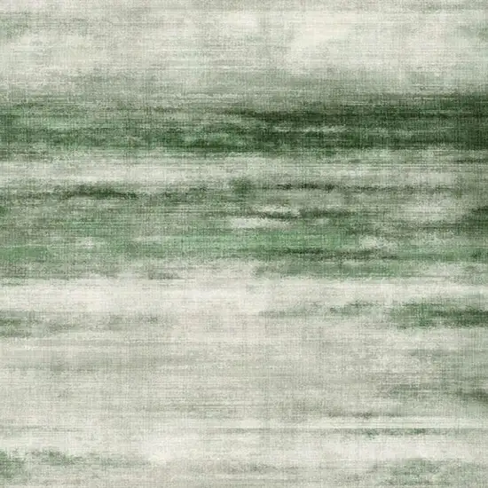 Brown And White Abstract Washable Area Rug Photo 2