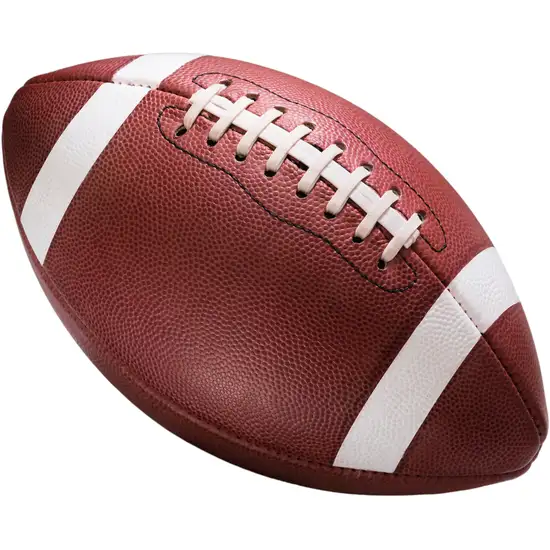 Brown And White Football Youthful Washable Area Rug Photo 6