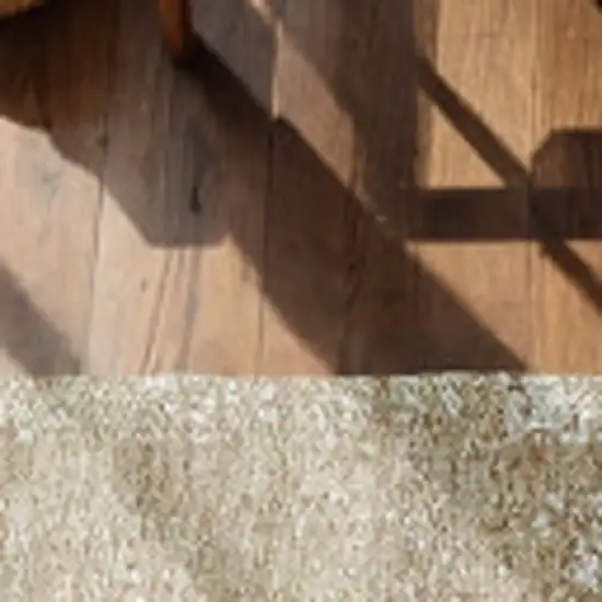 Brown And White Medallion Washable Area Rug With UV Protection Photo 6