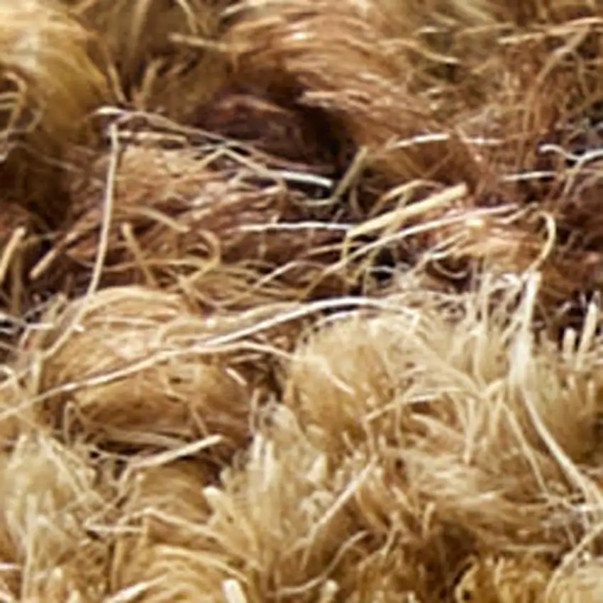 Brown And White Wool Oriental Hand Tufted Area Rug Photo 3