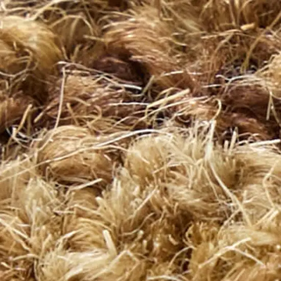 Brown And White Wool Oriental Hand Tufted Area Rug Photo 8